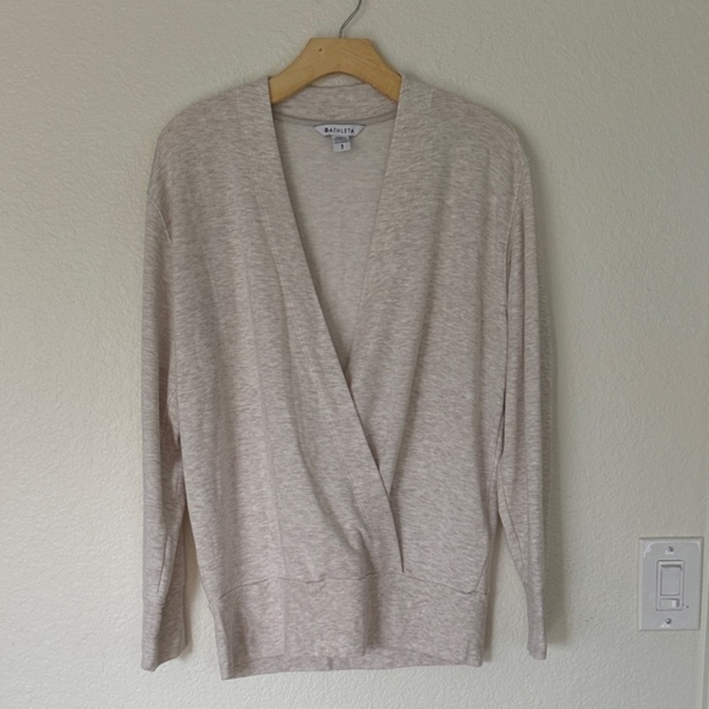 Athleta Women's Cream Cardigan Sweater